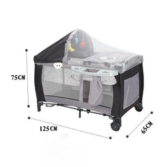 Patut multifunctional pentru bebelusi, AT PERFORMANCE®, - Confort, siguranta si design inovator, Gri