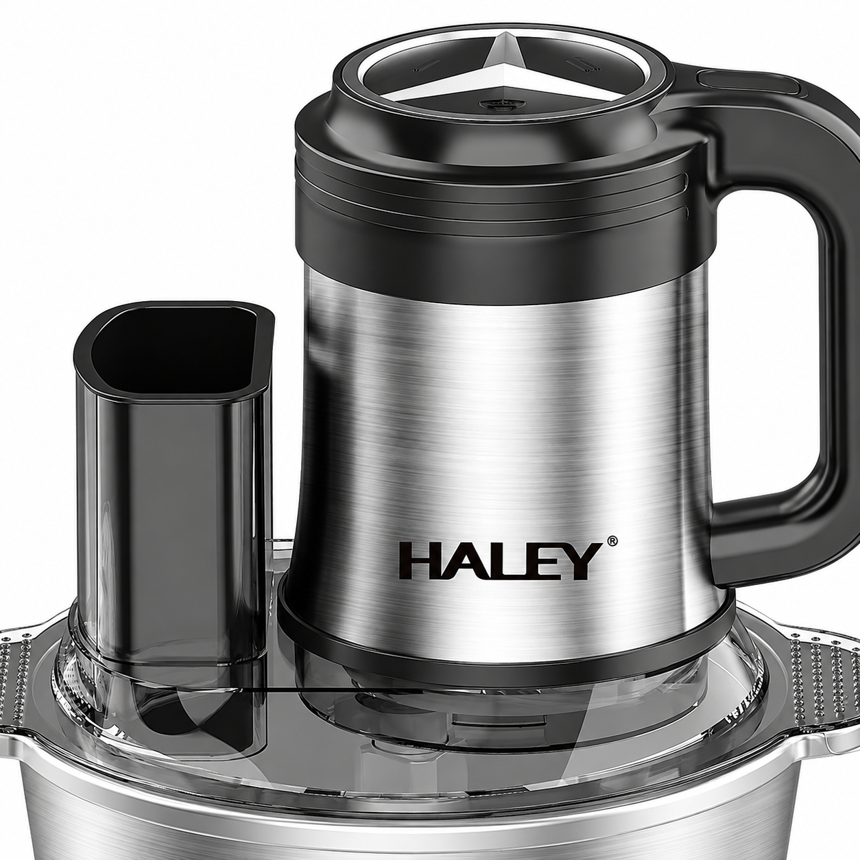 Tocător Electric Multifuncțional HALEY HY-1244 – Putere de 1200W și vas de 3.5L din inox pentru tocare rapidă și versatilă