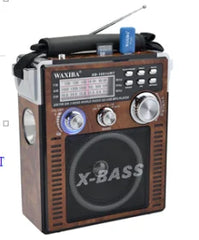 Radio Portabil AM/FM/SW cu Bluetooth, MP3, USB/TF și Lanternă