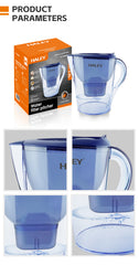 Cană Filtrantă Apă HALEY 3.5L Albastră – Filtru Multistrat, Gura Anti-Praf, Indicator Schimb Filtru, Design Compact