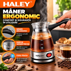 Ibric Electric HALEY® HY-8926, 600W, Capacitate 500 ml, Protecție Boil-Dry, Bază Rotativă 360°