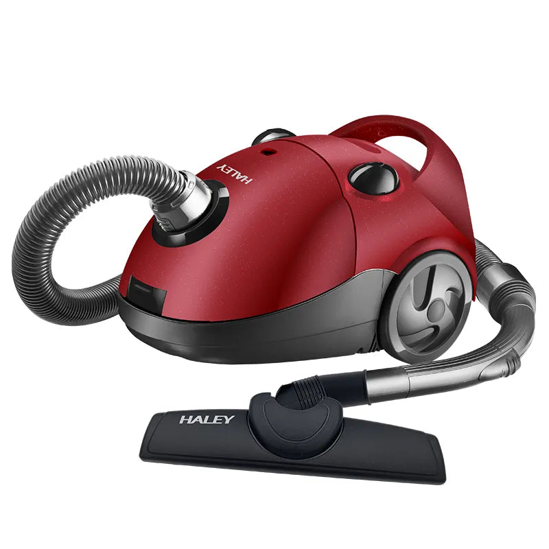 Aspirator cu Sac HALEY® HY-906, 2800W, Putere Aspirare 500W, Sistem Filtrare Multiplă, Capacitate Sac 2.0L, Roșu
