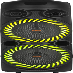 Boxă Karaoke Portabilă KOLAV-F2805 2800W PMPO, 2x8", Bluetooth, Microfon Wireless Inclus, RGB LED, USB-C, TF Card, AUX, TW