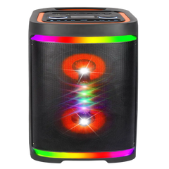 Boxă Karaoke Portabilă KOLAV-M2854 200W PMPO, 2x8", Bluetooth, Microfon Wireless Inclus, RGB LED, TWS, USB-C, TF Card, Telecomandă și Xtra Bass