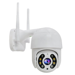 Camera de Supraveghere WIFI, AT PERFORMANCE®, 5MP, Exterior/Interior, Ultra HD 4K, 10X Zoom, Rotire 360°, Leduri Lumina, URMĂRIRE, Vedere Nocturna, Alarma.