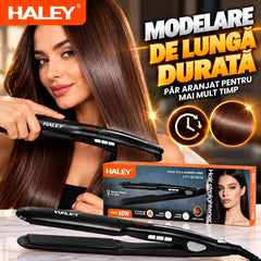 Placă de Îndreptat Părul HALEY HY-3023, 60W, Încălzire Rapidă, Modelare de Lungă Durată, Design Unic, Hair Straightener