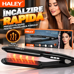 Placă de Îndreptat Părul HALEY HY-3023, 60W, Încălzire Rapidă, Modelare de Lungă Durată, Design Unic, Hair Straightener