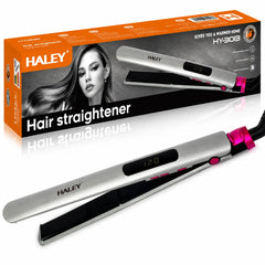Placă De Îndreptat Părul HALEY HY-3013, 56W, Temperatură Reglabilă 100–230°C, Încălzire Rapidă PTC, Afișaj Digital