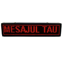 Panou reclama luminoasa, AT PERFORMANCE®, text led / display reclama 70x20 cm - ROSU - pentru interior.