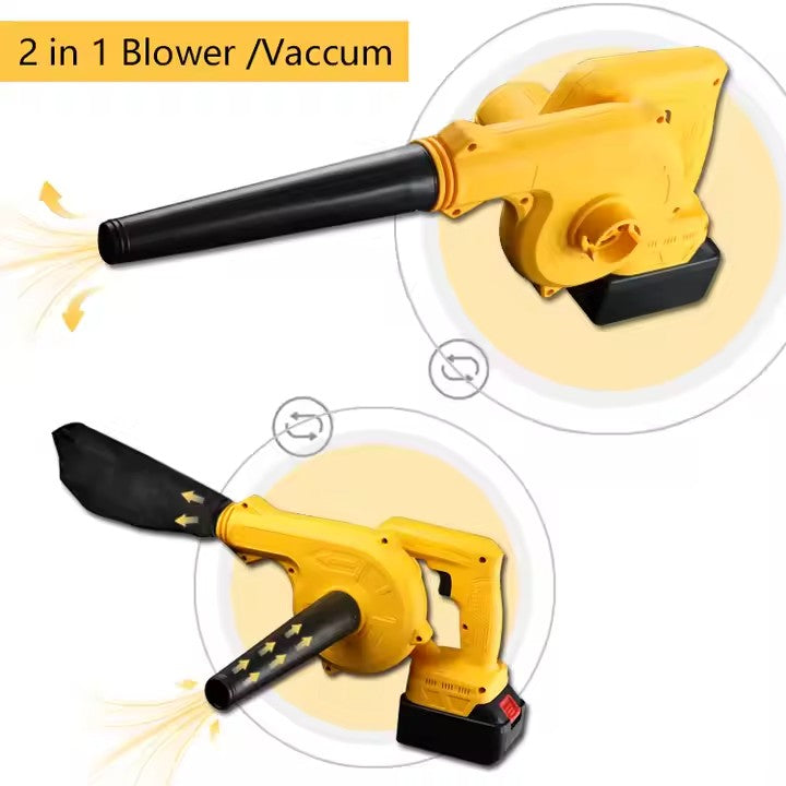 Suflantă Frunze fără Fir AT PERFORMANCE® 880W, 2 Acumulatori 36V, 2 în 1 Suflare și Aspirare Frunze, Praf, Zăpadă, 18000 RPM