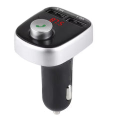 Modulator auto A20, Audio, mp3 player, dual USB, 3.1A, Bluetooth, FM, negru cu argintiu