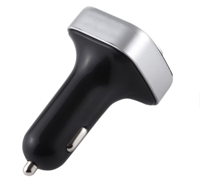 Modulator auto A20, Audio, mp3 player, dual USB, 3.1A, Bluetooth, FM, negru cu argintiu
