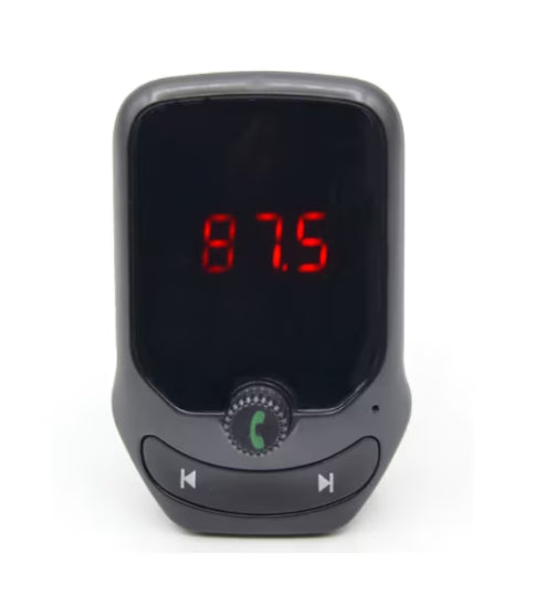 Modulator Auto KlaussTech, Bluetooth, 2 x Porturi USB, Micro SD, Ecran LED, 87 dB, ABS, Handsfree, Negru