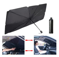 Pachet Auto AT PERFORMANCE®, Siguranță & Confort: Oglindă DVR Dual Full HD + Parasolar Pliabil UV – Protecție Completă Pentru Mașina Ta