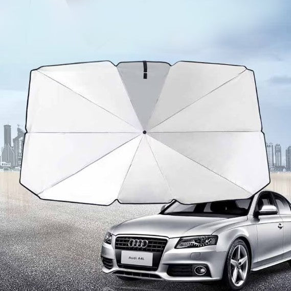 Pachet Auto AT PERFORMANCE®, Siguranță & Confort: Oglindă DVR Dual Full HD + Parasolar Pliabil UV – Protecție Completă Pentru Mașina Ta