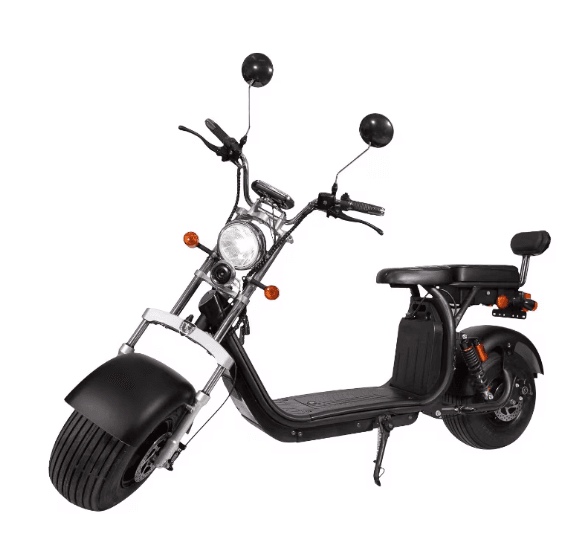 Scuter Electric 2 Persoane, Viteză Limitată 25 km/h – Fără Permis, Viteza maxima 45 km/h, Autonomie 90 km, Motor 1500W, 2X Baterie 20Ah, Suspensie Hidraulică, COC Inclus