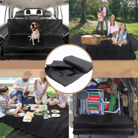 Husa auto, At Performance, impermeabila, transport animale de companie, caini si pisici, pentru bancheta auto 144x144cm, Negru
