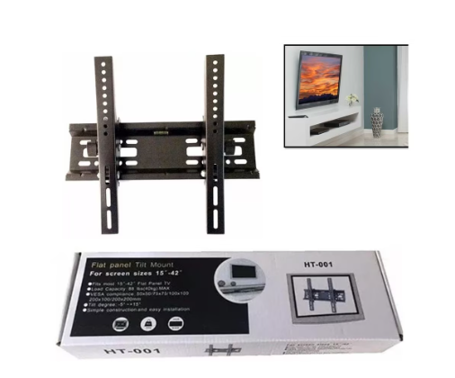 Suport TV de perete HT-001, 15"-42", maxim 40 kg