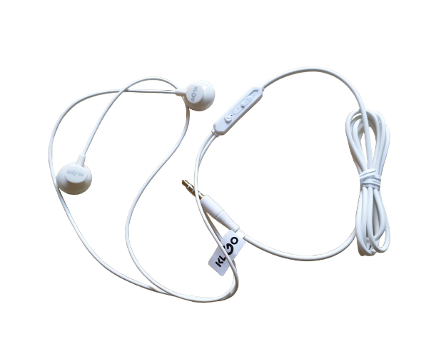 Casti Intraauriculare KLGO KS 11 Cu Fir , Microfon , Butoane Control Volum , Dynamic Sound , Alb