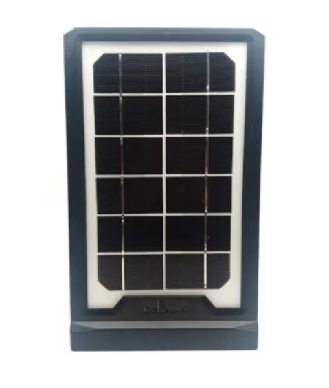 Kit Panou Solar 2 Becuri LED, Slot USB, Baterie Litiu 5000 mAH, Incarcare 8 h, Autonomie 15 h, Rezistent la Intemperii, DC 5V, Negru