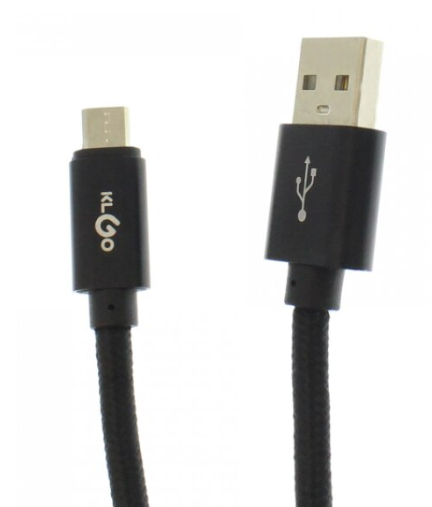 Cablu de incarcare si date Micro USB, Lungime 2 m, Conector 2 USB 2.0, Negru
