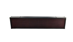 Reclama luminoasa de exterior tip panou cu LEDuri rosii, Dimensiuni 100x20cm , Led uri Ultrabright , Reclama tip caseta luminoasa , Negru
