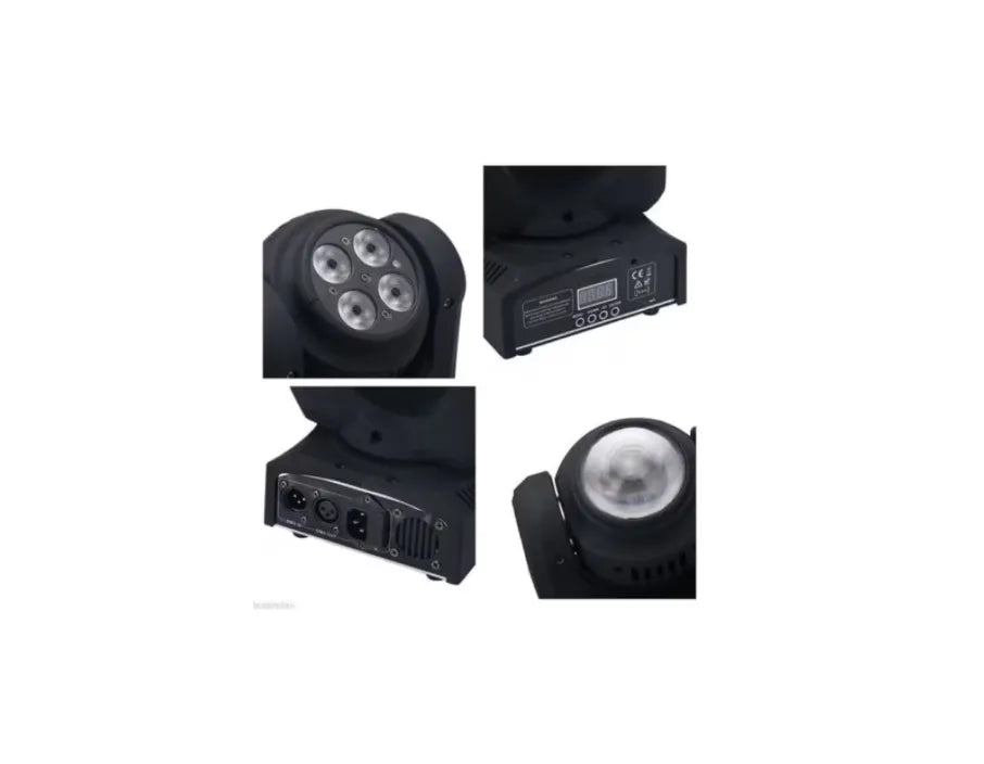 Proiector joc de lumini Double Face Moving Head Light, AT PERFORMANCE®, 30 x 20 x 24 cm, negru