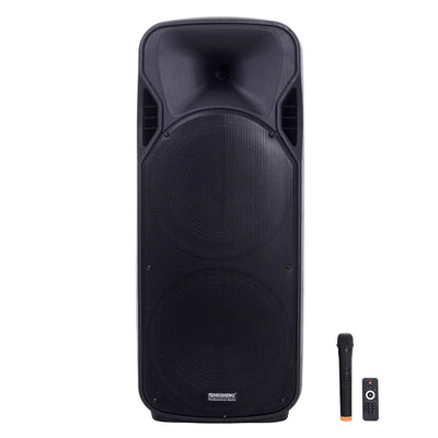 Boxă portabilă profesională AT Performance A15-15, 800W, Karaoke, Bluetooth, Microfon wireless, Baterie reîncărcabilă