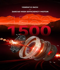 Scuter Electric Nmoto X1 Albastru cu Motor Bosch 2020W – Viteză Max. 45 km/h, Autonomie 75 km, Dimensiuni 1750×570×1140mm, Greutate 80Kg, Portbagaj Detașabil, Alb/Negru Carte RAR (C.I.V) + CADOU Tricou N-Moto