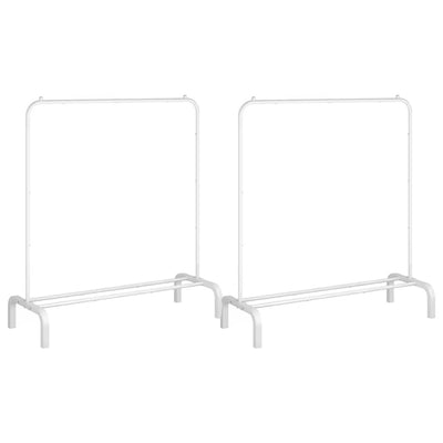 Pachet Promoțional 2x Suport Mobil, pentru Haine, AT PERFORMANECE ®, Umerase si Incaltaminte, Inaltime Reglabila, 155X110X40 Cm, Alb