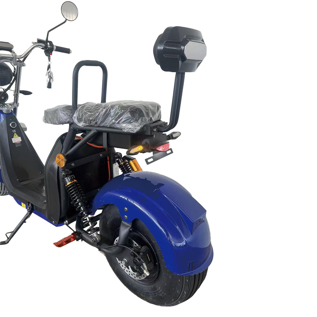 Scuter Electric 2 Persoane, Viteză Limitată 25 km/h – Fără Permis, Viteza maxima 45 km/h, Autonomie 90 km, Motor 1500W, 2X Baterie 20Ah, Suspensie Hidraulică, COC Inclus