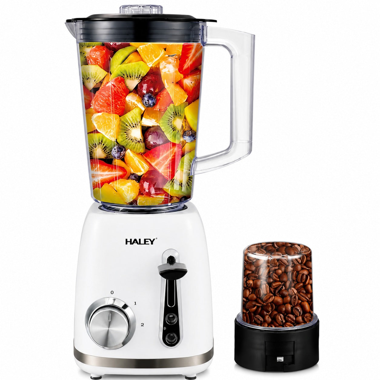 Blender Cu Funcție Pulse, 2 Viteze, Capacitate 1.5L, 500W, Lame Din Oțel Inoxidabil, Funcție De Zdrobire A Gheții Și Protecție La Supraîncălzire
