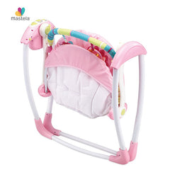 Balansoar Electric Portabil pentru Bebeluși Mastela Deluxe Portable Swing – 7 Melodii, 5 Viteze, 3 Temporizatoare, 2 Poziții de Înclinare