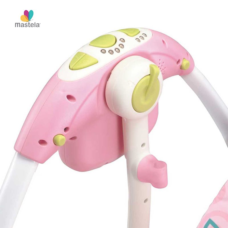 Balansoar Electric Portabil pentru Bebeluși Mastela Deluxe Portable Swing – 7 Melodii, 5 Viteze, 3 Temporizatoare, 2 Poziții de Înclinare