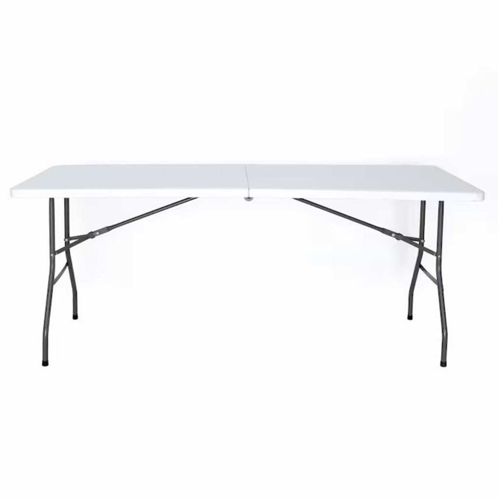 Masa plianta dreptunghiulara politilena, AT PERFORMANCE®, sigurante speciale, cadru din otel, maner transport, sustine 100 kg, 180 x 72 x 70 cm