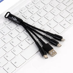 Cablu 3 în 1 KLGO S-670 USB – Type-C, Micro USB & Lightning, Încărcare Rapidă 2A