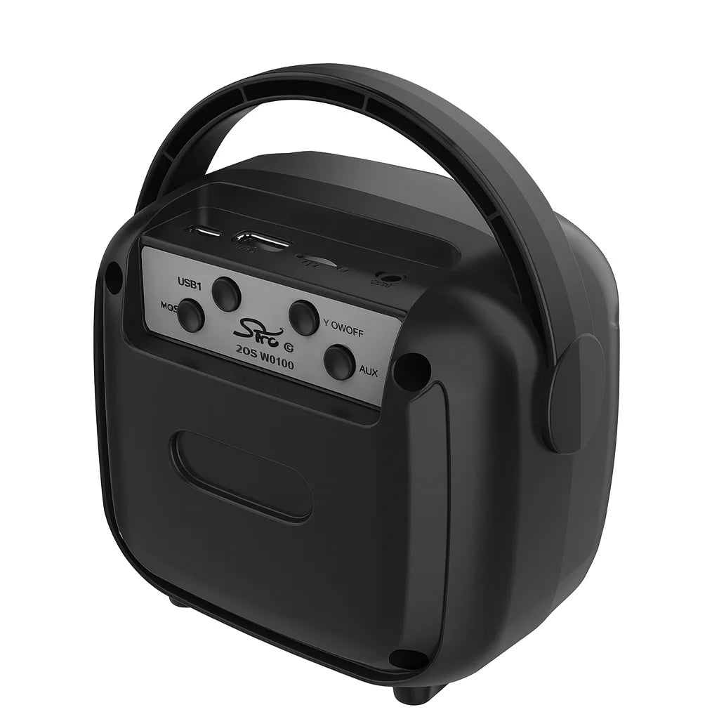 Boxă Portabilă AT Performance Mini ZQS-W3101 – 8W, LED RGB, Microfon Inclus