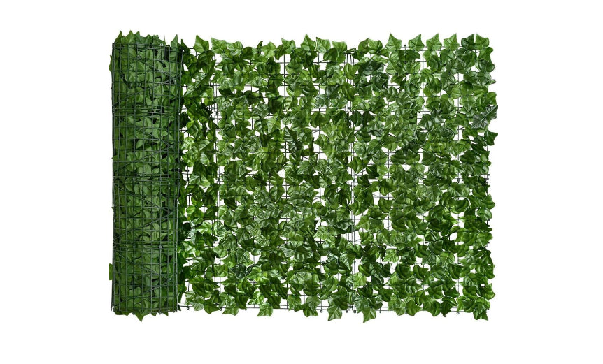 Gard viu decorativ frunze artificiale AT PERFORMANCE®, 3m x 1m lungime, verde