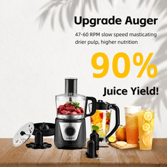 Robot de Bucătărie HALEY® HY-1325, 8 în 1, 1500W, Blender 1.5L, Procesor 1L, 2 Viteze + Pulse, Lame Inox