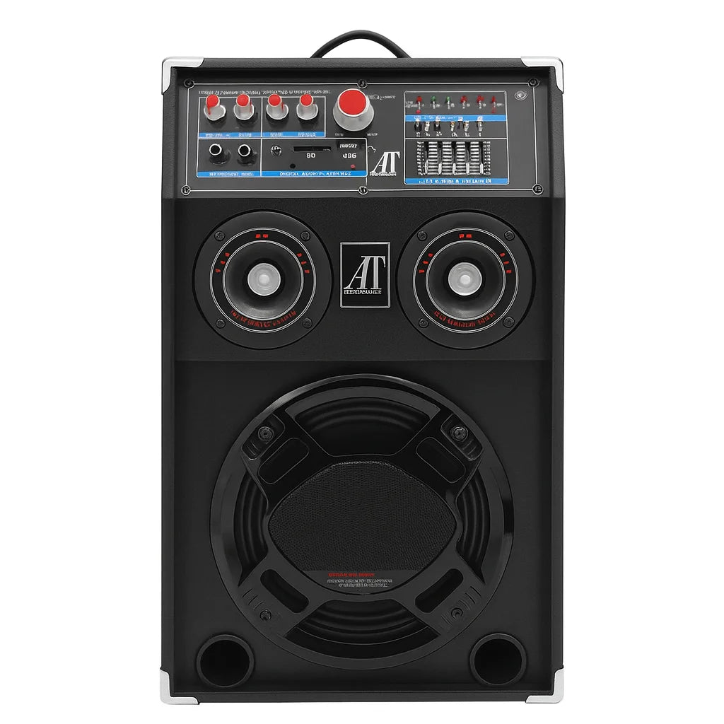 Sistem Audio Profesional AT-283 cu Bluetooth, USB, Radio FM și Karaoke – 1000W