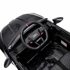 Mașinuță Electrică Pentru Copii KIDOO Audi RS 3 Sportback 2025, Licență Oficială Audi, 12V 4.5Ah, Telecomandă 2.4G, 3 Viteze, Bluetooth, USB, Lumini LED, Alb