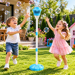 Lampă Bubble Torch pentru Copii cu Generator Automat de Baloane de Săpun,Blue Efecte Luminoase și Înălțime Reglabilă