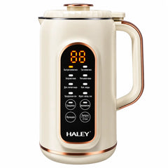 Aparat Multifuncțional pentru Prepararea Laptelui Vegetal și de Soia HALEY® HY-2721, 1800 ml, Putere Mixare 500W, Încălzire 1000W, 8 Funcții, Panou Tactil, Timer 12 Ore, Autocurățare