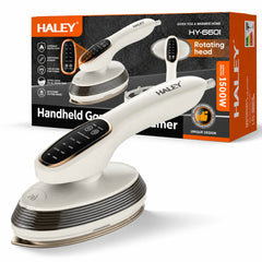 Aparat de Călcat Vertical și Orizontal cu Aburi HALEY® HY-6601, 2000W, Cap Rotativ la 90°, Panou de Control Tactil, Încălzire Rapidă în 20 Secunde, 3 Niveluri de Abur, Rezervor 120 ml, Funcție de Călcare Uscată