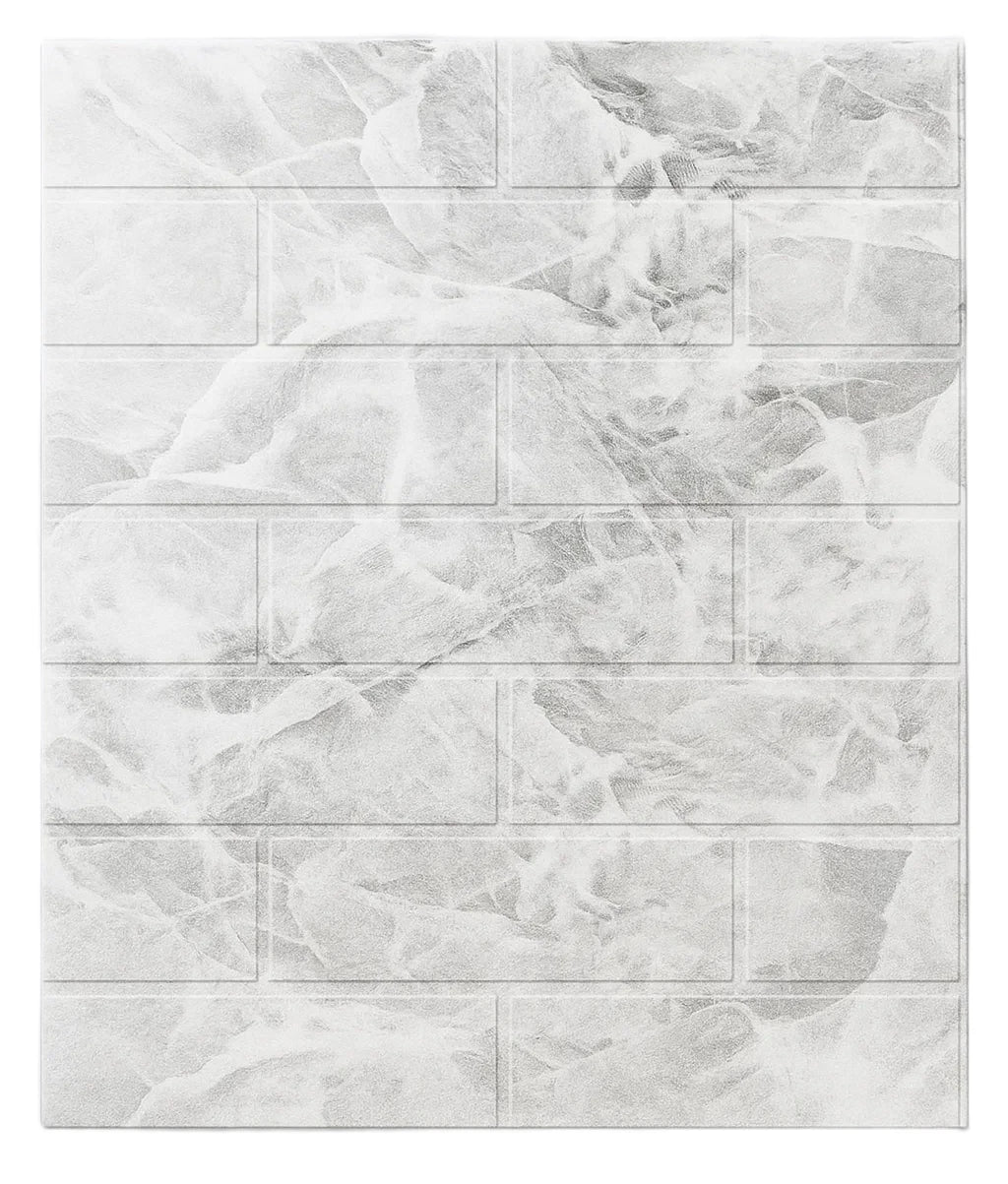 Set 10x Tapet 3D Autocolant/ Autoadeziv, At Performance®, rezistent la apa, 70cm x 77cm x 0.5 cm, Marmura