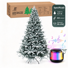 AT-2127 – specificații corectate 210 cm 800 ramuri și material PE+PVC
