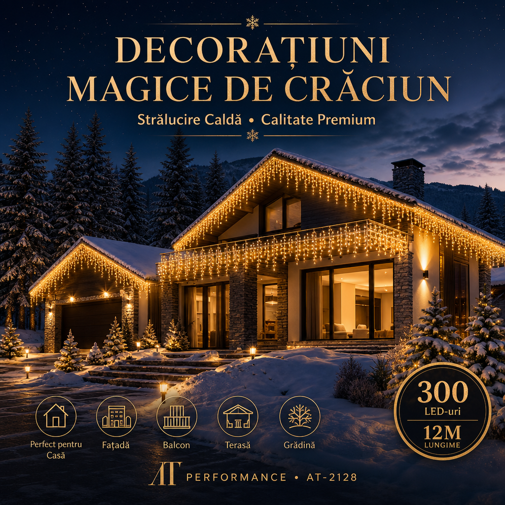 AT-2128 – exemplu de iluminat festiv al casei