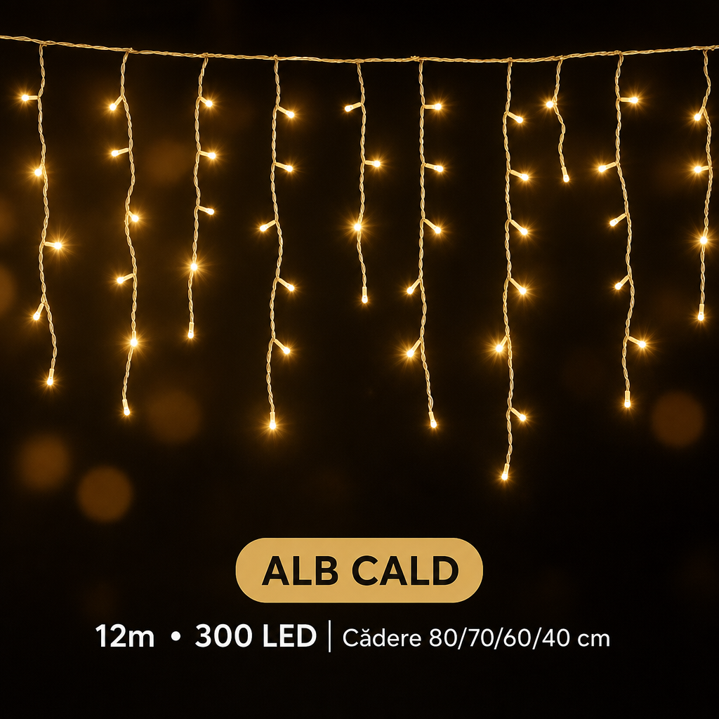 AT-2128 – țurțuri LED cu lumină alb cald