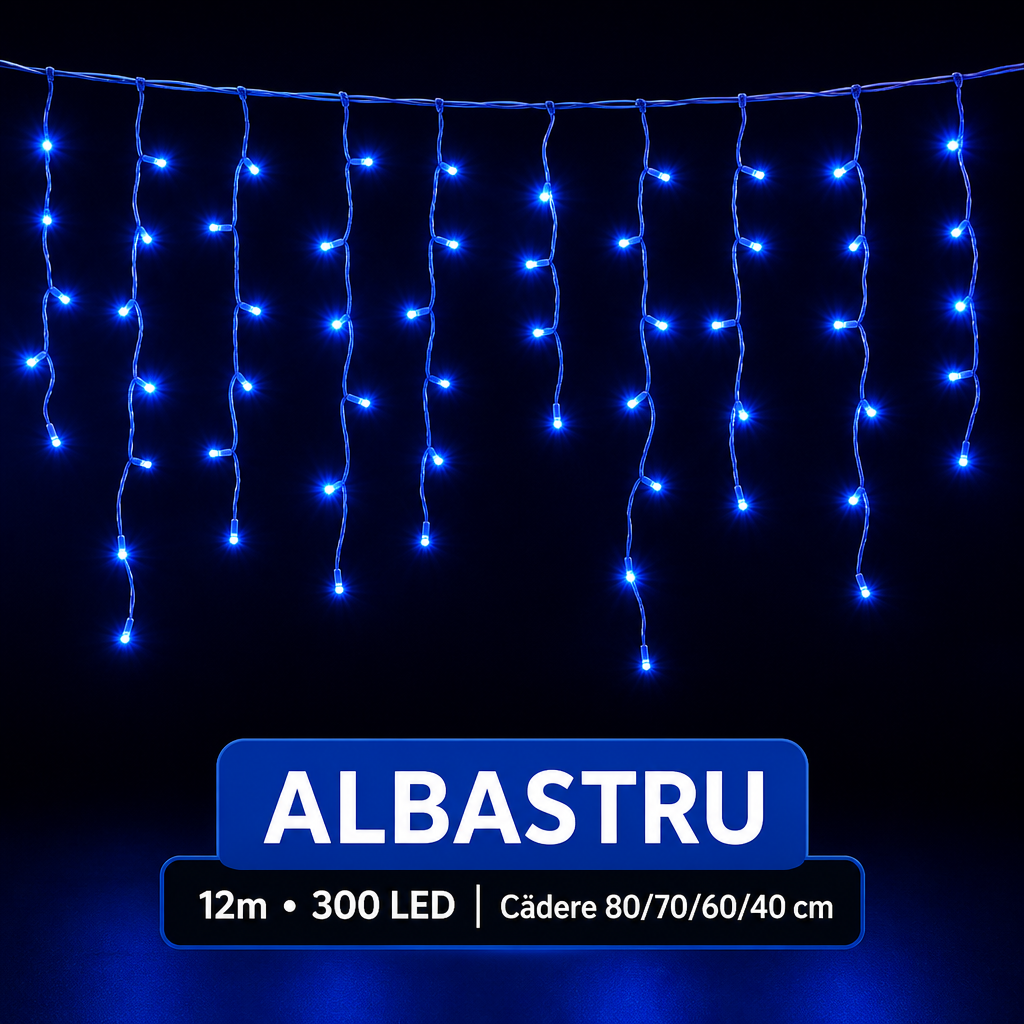 AT-2128 – țurțuri LED cu lumină albastră