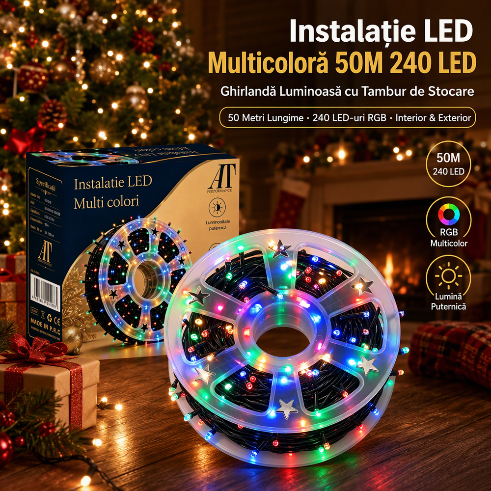 AT-2129 – instalație de 50 m cu 240 LED-uri
